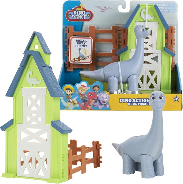 DINO RANCH PLAYSET ACTION CON DINOSAURO BRONTOSAURUS BRONTOSAURO