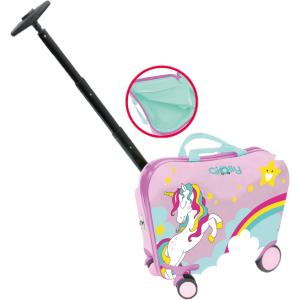 GIOLLY TROLLEY DA VIAGGIO VALIGIA CAVALCABILE UNICORNO