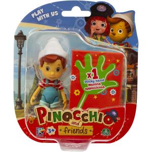 PINOCCHIO - BLISTER SINGOLO PERSONAGGI CON ACCESSORI PINOCCHIO CON MANINA APPICCICOSA
