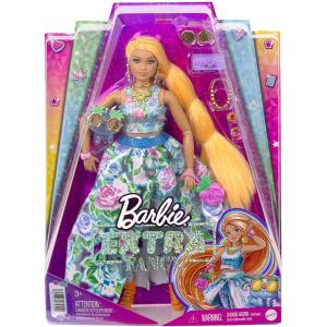 BARBIE EXTRA FANCY - BAMBOLA CURVY CON COMPLETO FLOREALE