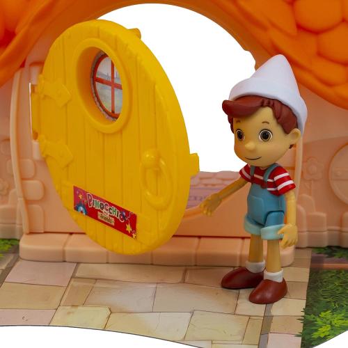 PINOCCHIO - CASA DI GEPPETTO CON 2 PERSONAGGI