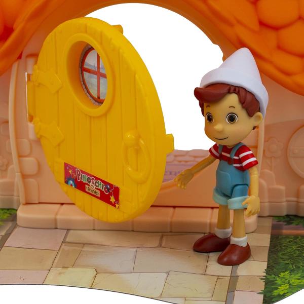 PINOCCHIO - CASA DI GEPPETTO CON 2 PERSONAGGI