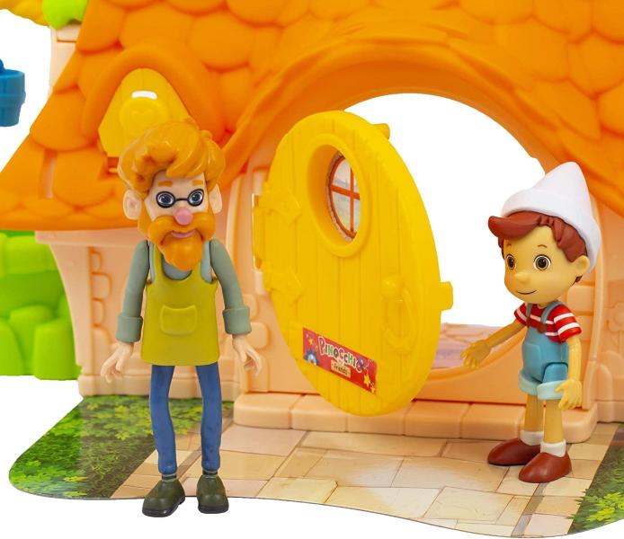 PINOCCHIO - CASA DI GEPPETTO CON 2 PERSONAGGI