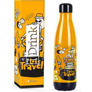 BORRACCIA BOTTIGLIA TERMICA 500 ML TRAVEL DOODLE