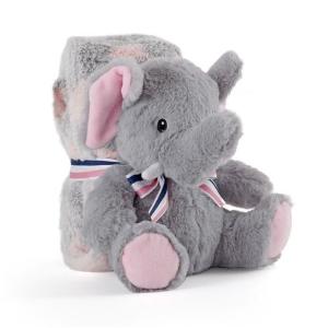 COPERTINA+PELUCHE ALLIE ELEPHANT PERLETTI TOYS