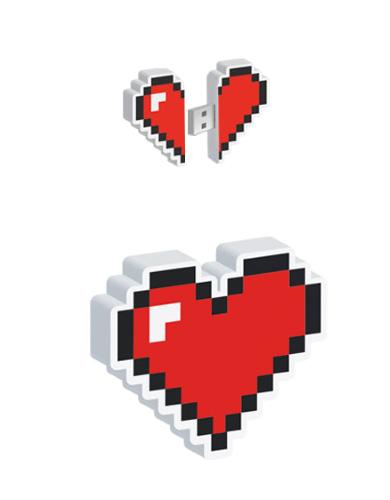 CHIAVETTA USB 32GB CUORE