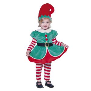 COSTUME BABY ELFETTA ELFO NATALE MIS. 6/12 MESI