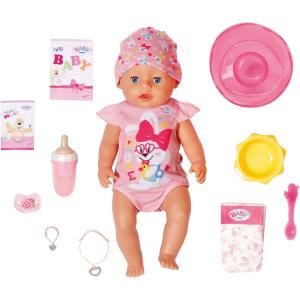 BABY BORN BAMBOLA MORBIDA MAGIC GIRL 43 CM CON CIUCCIO MAGICO 10 FUNZIONI