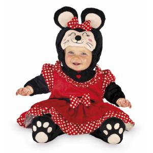 COSTUME TOPINA TOPOLINA MINNIE SUPERBABY TAGLIA 3/6 MESI
