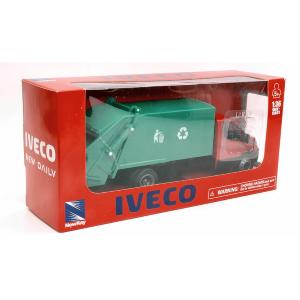 CAMION IVECO DAILY 1:36 CAMION RIFIUTI SPAZZATURA ROSSO E VERDE
