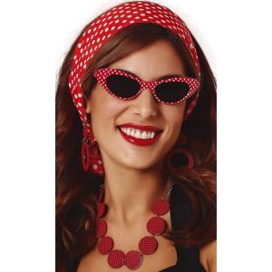 SET ANNI 50 4 PZ FASCIA, COLLANA, OCCHIALI, ORECCHINI