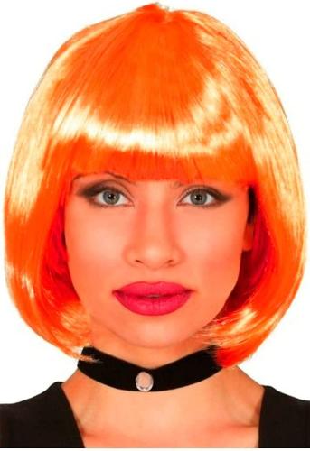PARRUCCA CASCHETTO MEDIA LUNGHEZZA ARANCIONE 100 G