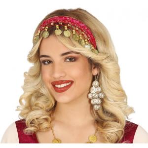 DIADEMA CERCHIETTO MONETE GITANA ZINGARA