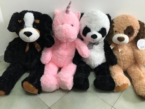 GIO' PLUSH - PELUCHE UNICORNO PANDA CANE NERO CANE MARRONE