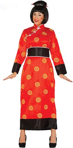 COSTUME DONNA CINESE ROSSO TAGLIA M 42-44