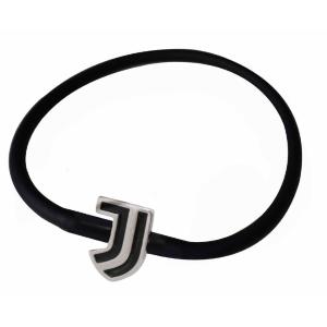 BRACCIALE NERO LOGO JUVENTUS