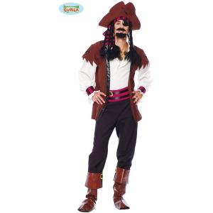 COSTUME PIRATA DEI SETTE MARI CORSARO PIRATA JACK TAGLIA L 52-54
