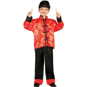 COSTUME BAMBINO ORIENTALE CINESE TAGLIA 5-6 ANNI