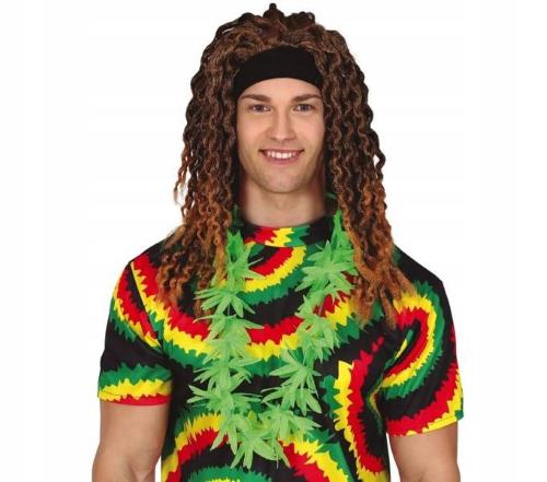 COLLANA FOGLIE MARIJUANA RASTA