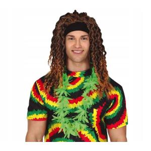 COLLANA FOGLIE MARIJUANA RASTA