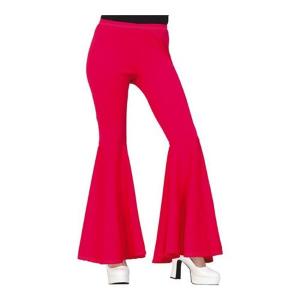 PANTALONI ELASTICIZZATI A ZAMPA DI ELEFANTE ROSA ANNI 80 TAGLIA 38-40 M