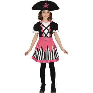 COSTUME PIRATA PIRATESSA CORSARA TAGLIA 3-4 ANNI