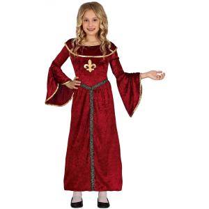 COSTUME PRINCIPESSA DAMA MEDIEVALE TAGLIA 3-4 ANNI GINEVRA