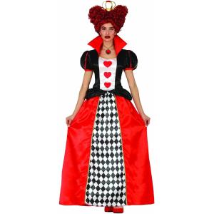 COSTUME DAMA REGINA DI CUORI TAGLIA S 36-38