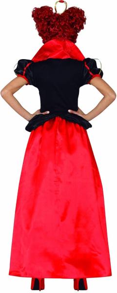 COSTUME DAMA REGINA DI CUORI TAGLIA S 36-38