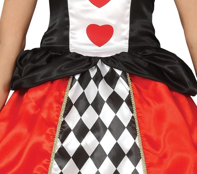 COSTUME DAMA REGINA DI CUORI TAGLIA S 36-38