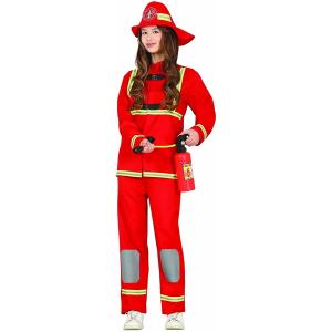 COSTUME POMPIERE VIGILE DEL FUOCO TAGLIA 3-4 ANNI