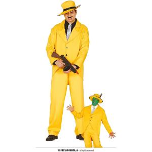 COSTUME GANGSTER GIALLO MAFIOSO TAGLIA M 48-50 THE MASK
