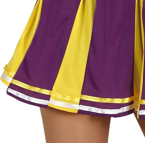 COSTUME CHEERLEADER TEEN RAGAZZA POM POM BLU 14-16 ANNI