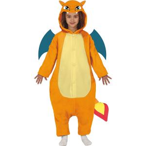 COSTUME DRAGO ARANCIONE POKEMON TAGLIA 5-6 ANNI