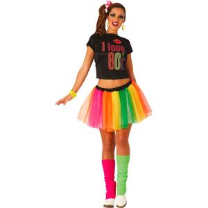 COSTUME BALLERINA ANNI 80 I LOVE 80 TAGLIA S 36-38