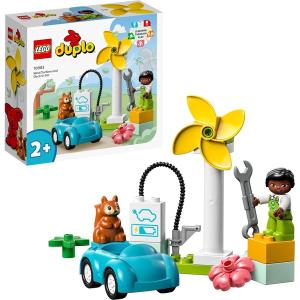 LEGO DUPLO TOWN TURBINA EOLICA E AUTO ELETTRICA