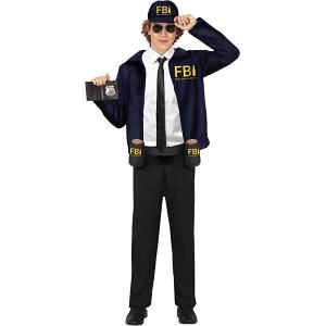 COSTUME AGENTE FBI ISPETTORE ADULTO TAGLIA M 48-50  