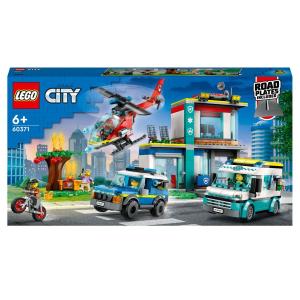 LEGO CITY - POLICE QUARTIER GENERALE VEICOLI D'EMERGENZA
