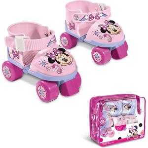 SET PATTINI ROLLER SKATE E PROTEZIONI MINNIE REGOLABILE 22-29
