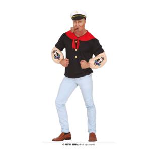 COSTUME GUERRIERO SAILOR MUSCOLOSO BRACCIO DI FERRO ADULTO TAGLIA 52-54 (L)