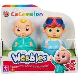 COCOMELON WEEBLES 2 PERSONAGGI DONDOLANTI JJ PIGIAMA E TOM TOM