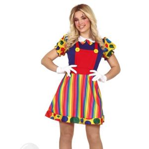 COSTUME CLOWN PAGLIACCIA ADULTA TAGLIA M 38-40