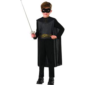 COSTUME ZORRO MANICA LUNGA TAGLIA S 3-4 ANNI