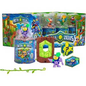 METAZELLS MAIN PACK PERSONAGGI 4 CM, 1 TRONCO, 2 CARTE E 1 ACCESSORIO ASS.