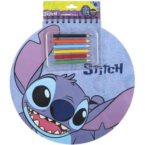 QUADERNO STITCH DA DISEGNO CON 6 PENNARELLI INCLUSI