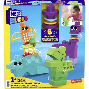 MEGA BLOKS SENSORY DINO SCUOTI E SUONA COSTRUZIONI