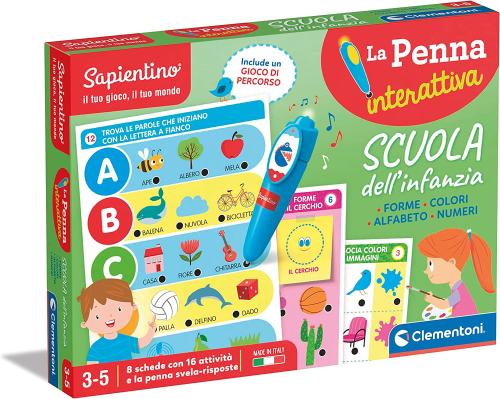 Prodotto: CLE-16748 - SAPIENTINO - PENNA INTERATTIVA LA SCUOLA  DELL'INFANZIA - CLEMENTONI