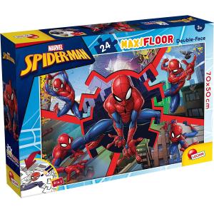 MARVEL PUZZLE DOUBLE FACE MAXI FLOOR PAVIMENTO 24 PZ SPIDERMAN