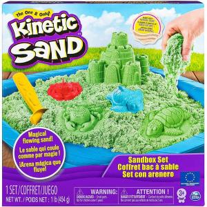 KINETIC SAND SET SABBIA DA MODELLARE COLORE VERDE
