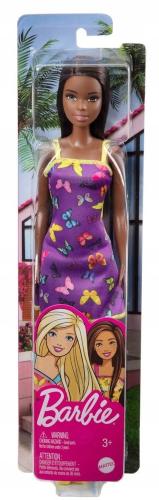 Prodotto: MAT-DTF41.HBV07 - BARBIE TRENDY CON VESTITO VIOLA CON FARFALLE -  MATTEL